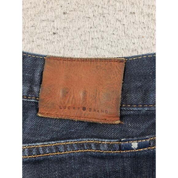 Lucky Brand Jeans Men's 34x30 Blue Denim 221 Original Straight Cotton Stretch - Picture 11 of 16